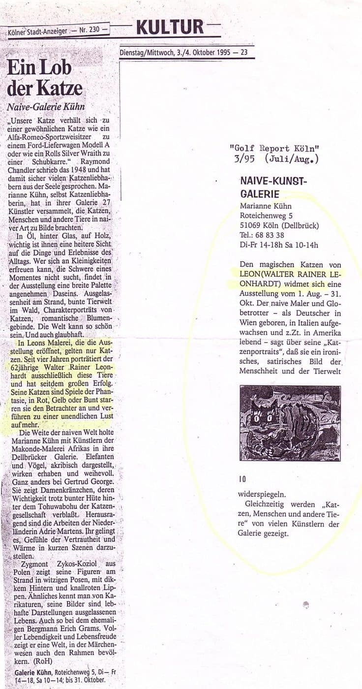 Kölner Stadt-Anzeiger, 31.10.1995