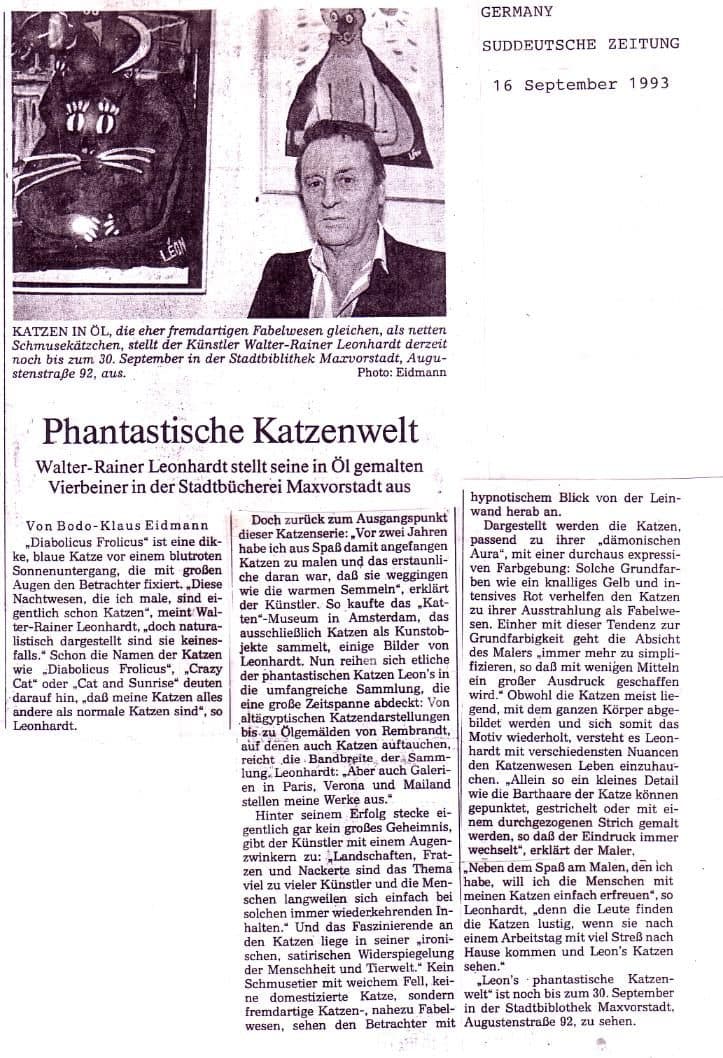 Süddeutsche Zeitung, 16.09.1993