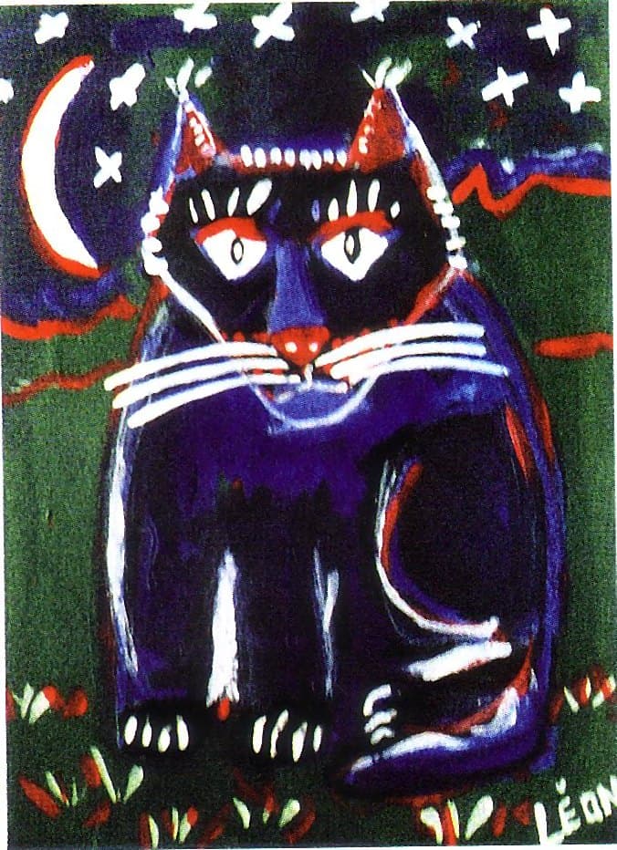 In the fields cat