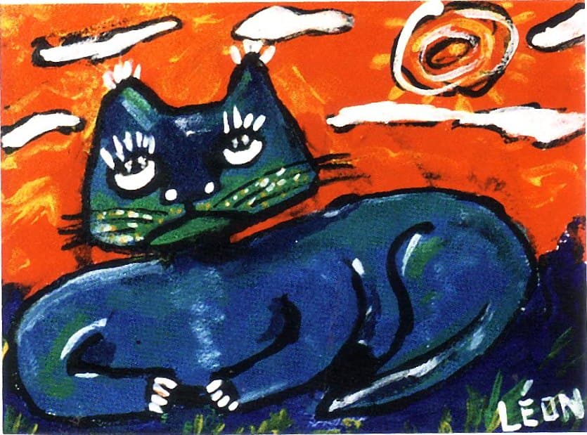 Sunset cat